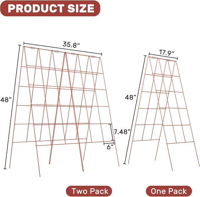 DOEWORKS Cucumber Trellis, 2 Pack, Plant Support - Image 2