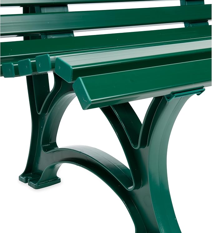Plow & Hearth Weatherproof German PVC Outdoor Bench | 3-Seat | Holds Up to 500 - Image 9