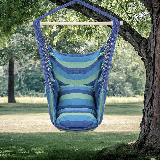 ONCLOUD Hammock Chair Hanging Rope Swing, Load Capacity Up to 550 LBS Macrame - Image 2