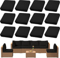 12Pcs Outdoor Cushion Covers, Patio Cushion Covers, Stretch Elastic Slipcovers by dreahoteztil