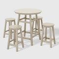 WestinTrends Malibu 5-Piece HDPE Outdoor Patio Dining Bar Bistro Table Set by WestinTrends
