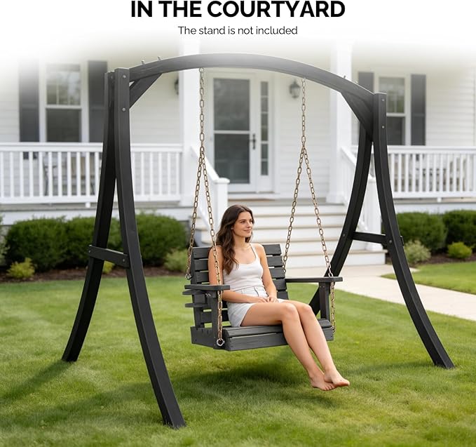 VINGLI Heavy Duty 880 LBS HDPE Porch Swing Outdoor - Image 7