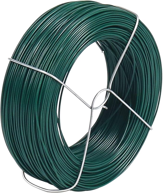 328 Feet Plant Twist Tie Plastic Coated Soft Garden Metal Wire 1mm Thin by Shintop