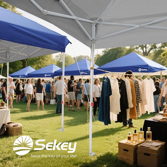 Sekey 10x10 Pop Up Canopy with One Push Setup-Easy Up Canopy with 99% UV - Image 6