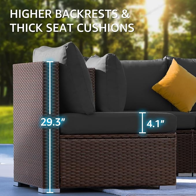 NICESOUL 11 Piece Outdoor Furniture Set - Image 7