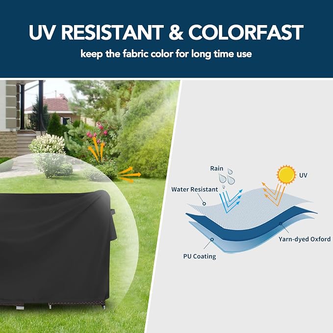 Easy-Going Patio Furniture Cover Waterproof Outdoor Rectangular Coffee Table - Image 3