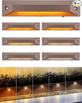 LEONLITE 8 Inch 5CCT LED Low Voltage Step Lights, 12-24V AC/DC Surface Mount by LEONLITE