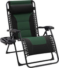 JEAREY Oversized Padded Zero Gravity Chairs, Folding Lounge Chair Outdoor Patio by JEAREYOutdoorsCollection