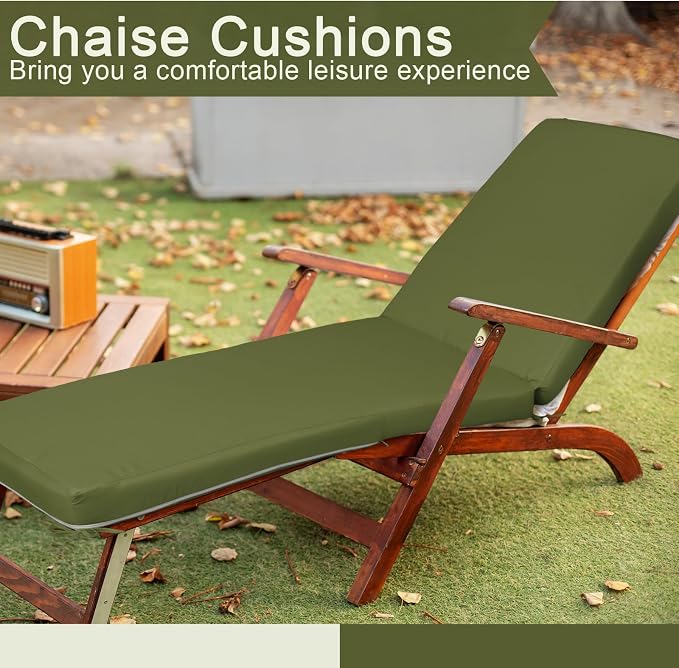 1 Pcs Indoor Outdoor Chaise Lounge Cushions Sponge Bench Outdoor Furniture - Image 5