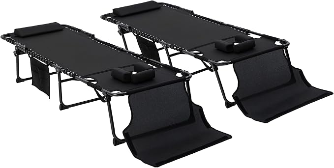Outsunny 2 Piece Folding Chaise Lounge by Outsunny