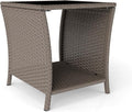 Kinfant Rattan Patio Side Table by Kinfant
