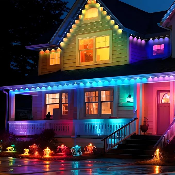 Permanent Outdoor Lights, Smart Outdoor LED String Lights, Christmas Lights RGB - Image 6