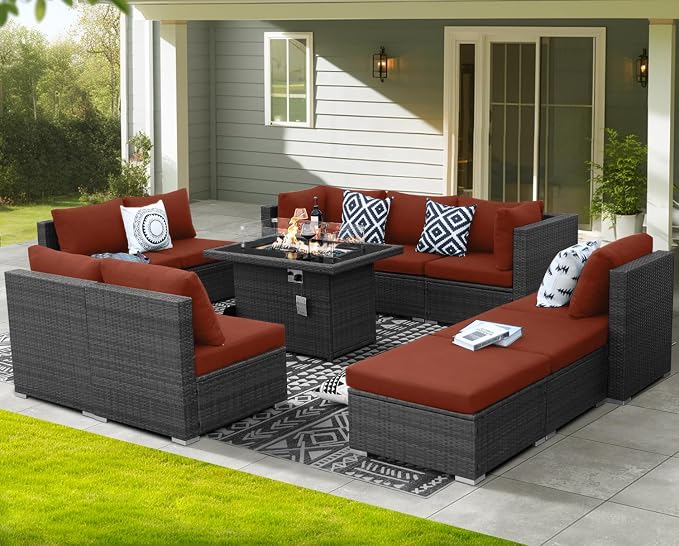 NICESOUL 11 Piece Outdoor Furniture Set - Image 3