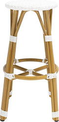 Safavieh PAT4018C Outdoor Collection Kelsey White 30-inch Bar Stool by SAFAVIEH