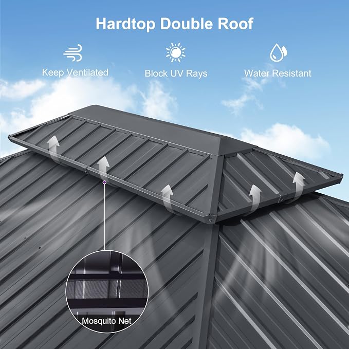 PURPLE LEAF 12'x18' Hardtop Gazebo - Image 6