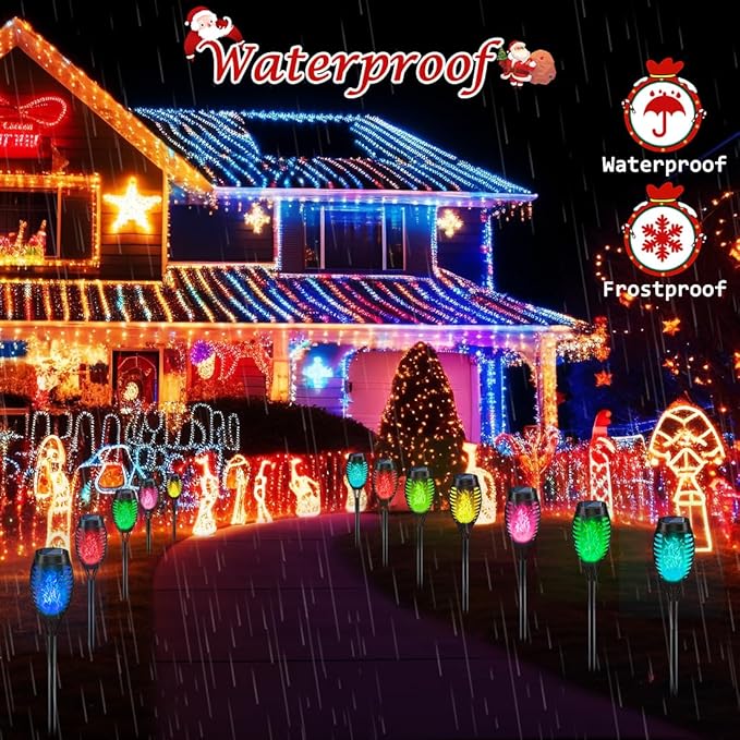 IkeeRuic Christmas Decorations Outdoor, Solar Torch Light - Image 4