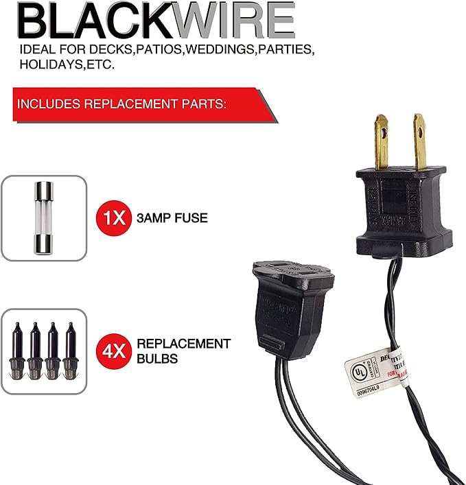 TW SHINE Purple Halloween Lights, 2 Pack 20FT 100 Count Incandescent Halloween - Image 4