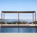 MIRADOR 111S Takasho Louvered Pergola, 10Ft x 20Ft, Full Aluminum Frame by Mirador