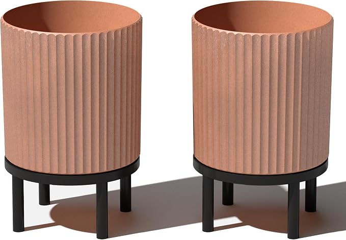 Veradek Demi Series Round Planter w/Stand by VeradekOutdoor