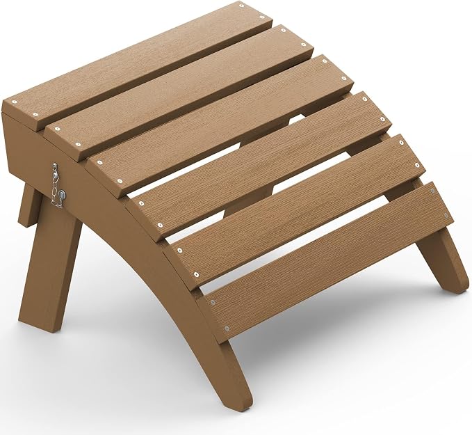 SERWALL Folding Adirondack Ottoman, Adirondack Footrest Without Assembly by SERWALL