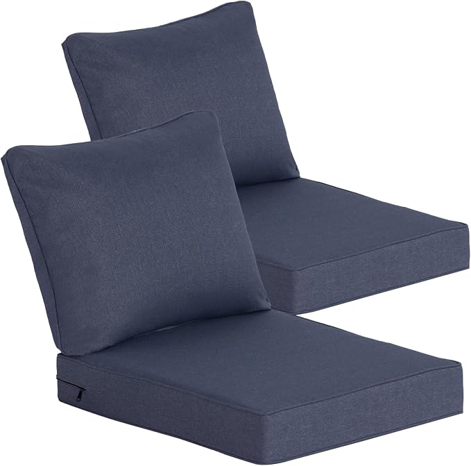 Goodgoods 24 x 28 Outdoor Patio Deep Seat Cushions 2-Pack, 1000+ Hours by Goodgoods