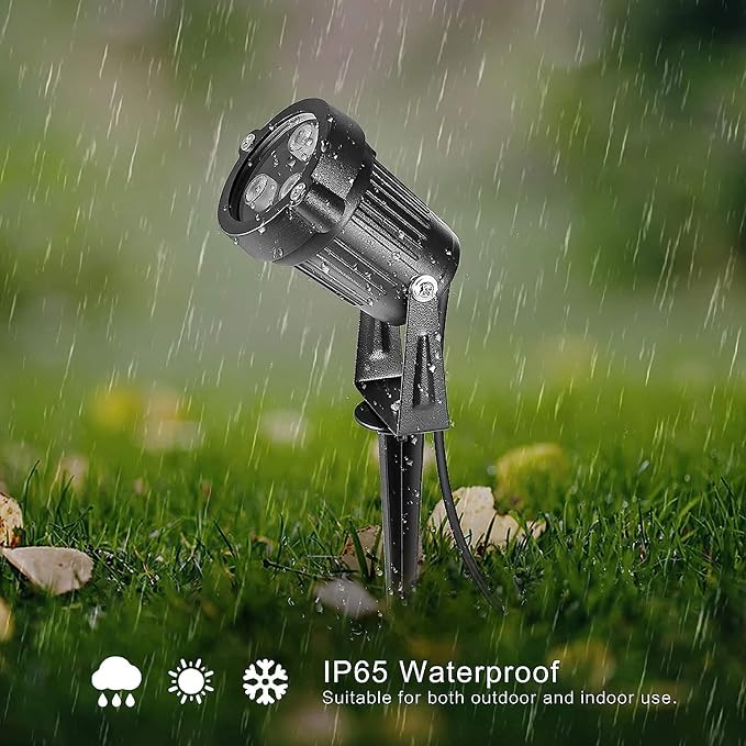 OurLeeme Lawn Flood Light Stake, 2-in-1 Waterproof Outdoor Remote controlle - Image 6