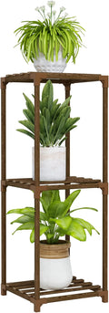 Bamworld Small Plant Stand Indoor 3 Tier Plant Shelf Outdoor Corner Plant Holder by Bamworld