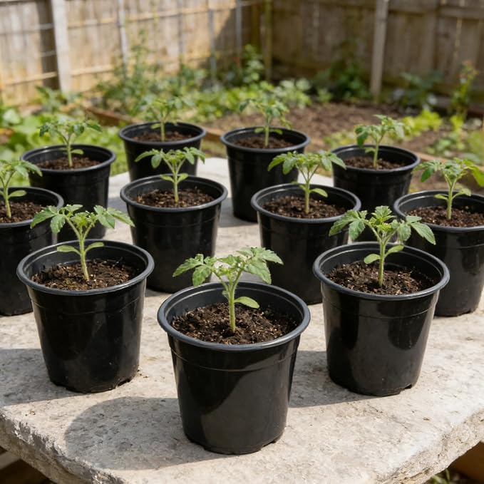 32-Pack 1.5 Gallon Nursery Pots, Thickened Soft Seed Starting Container - Image 2