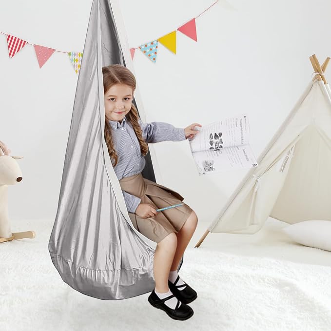 Kids Swing Seat Hammock Chair Indoor Outdoor Hanging Chair - Image 6