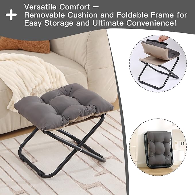 LITA Folding Upholstered Footrest - Image 5