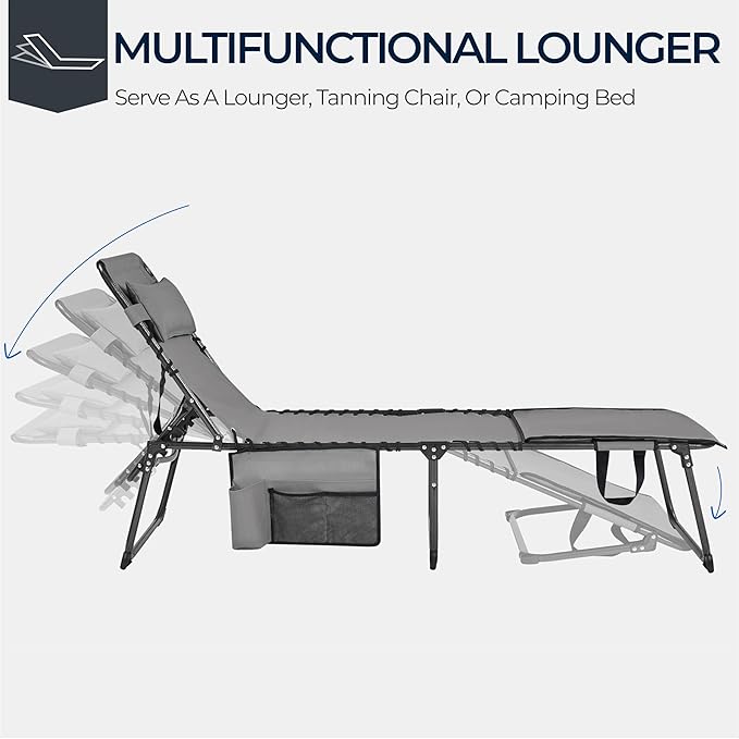 Yaheetech 22.4" Tanning Chair - Image 5