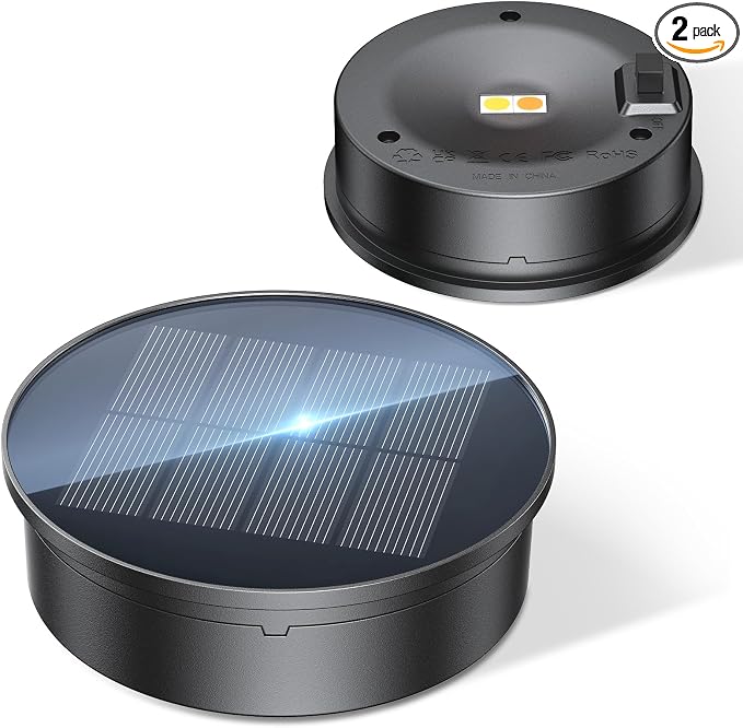 KOOPER Solar Light Replacement Top, 3.15 inch Replacement Solar Light Tops by KOOPER
