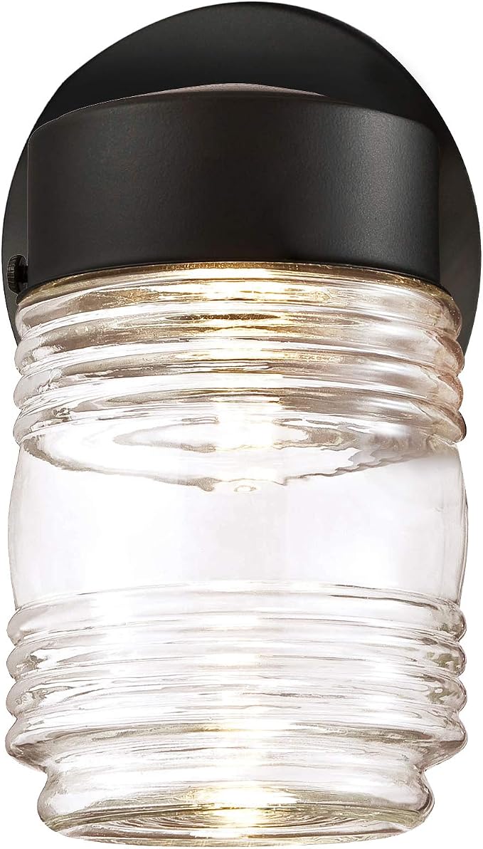 Design House 587246 Jelly Jar Indoor/Outdoor Integrated LED Wall Light - Image 2