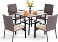 PHI VILLA 5 Piece Outdoor Dining Set by PHIVILLAThepioneerofcomfortablehouseholdsupplies
