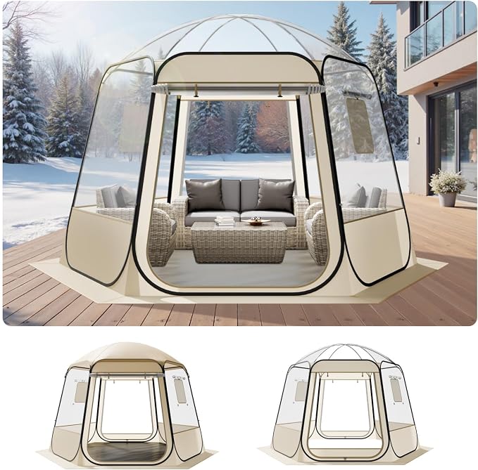 VEVOR Pop up Sports Tent, 8 Sizes Optional Clear Bubble Tent by VEVOR