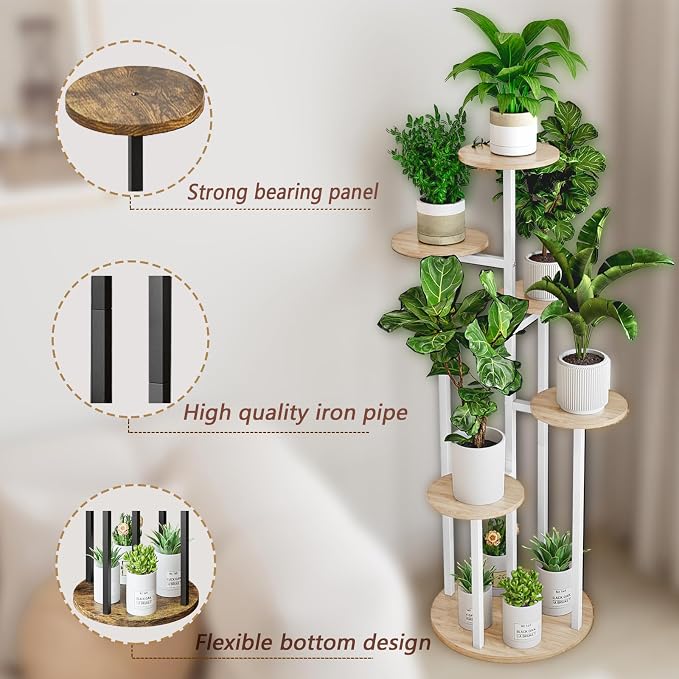 Plant Stand Indoor 6 Tier 9 Potted Multiple Flower Pot Holder - Image 4