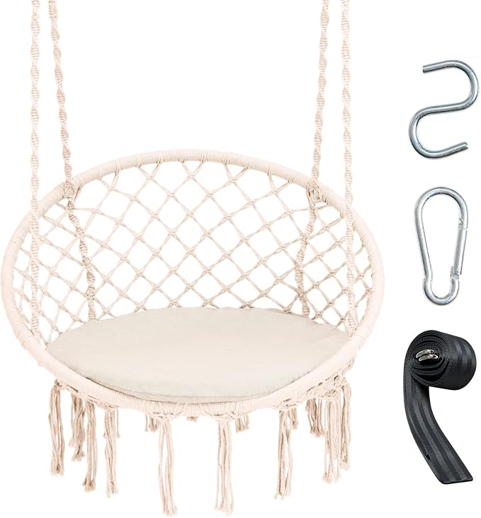 Giantex Hammock Chair Macrame Swing by Giantex