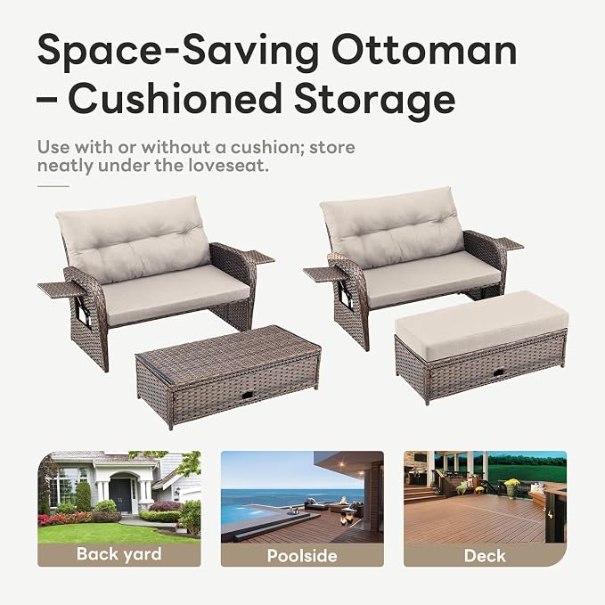 Belord Oversize Outdoor Daybed Set - Image 7