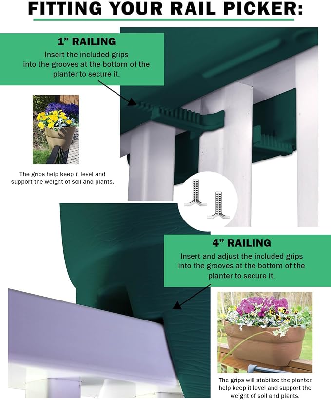 EMSCO Group Bloomers Railing Planter - Image 9
