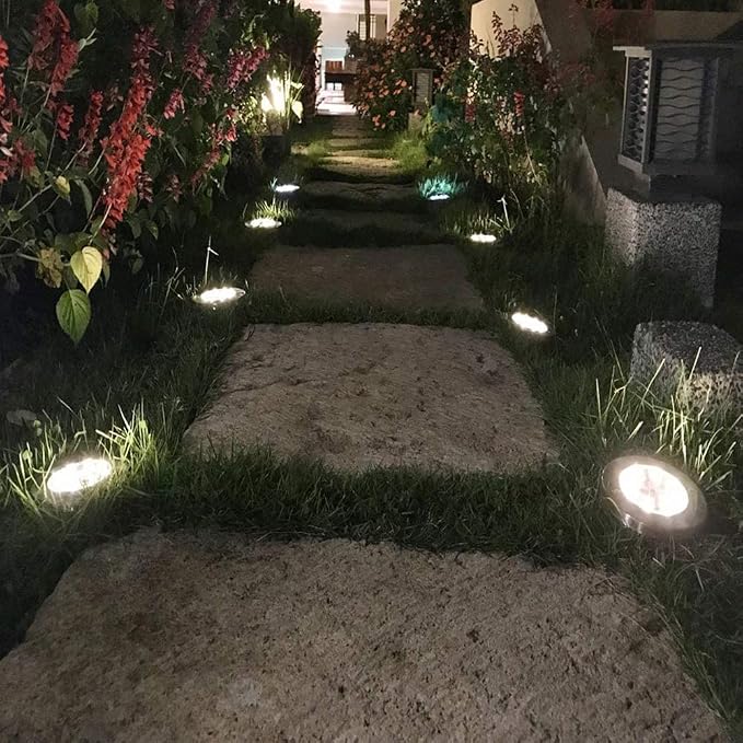 ZGWJ Solar Ground Lights, 16 Pack Waterproof Solar Garden Lights, Upgraded - Image 4