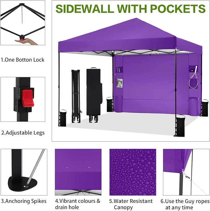 10'x10' Pop Up Canopy Tent - Image 2