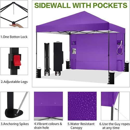 10'x10' Pop Up Canopy Tent - Image 2