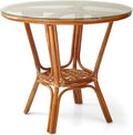 Pelangi Rattan Wicker Round Dining Table by Wickerix