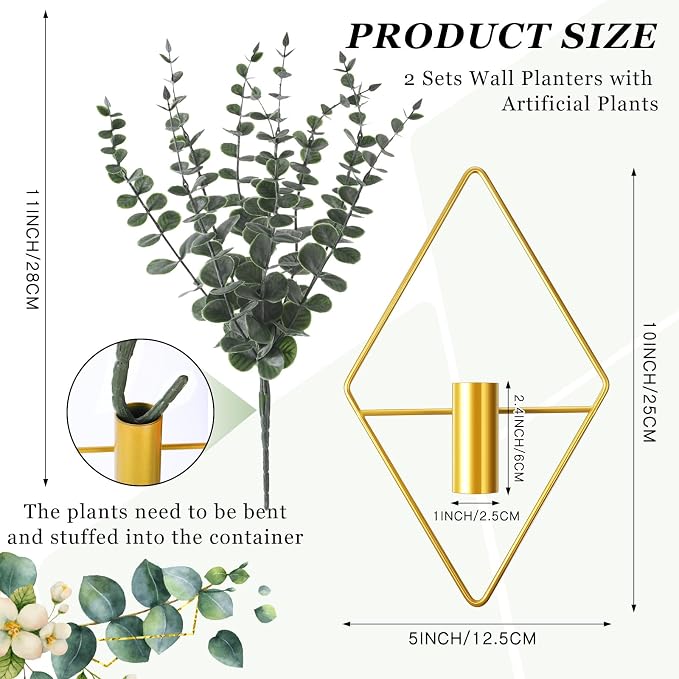 Jexine 4 Pcs Hanging Planters - Image 2