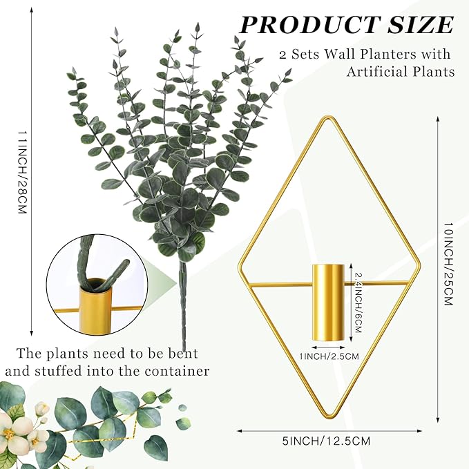 Jexine 8 Pcs Hanging Planters - Image 2