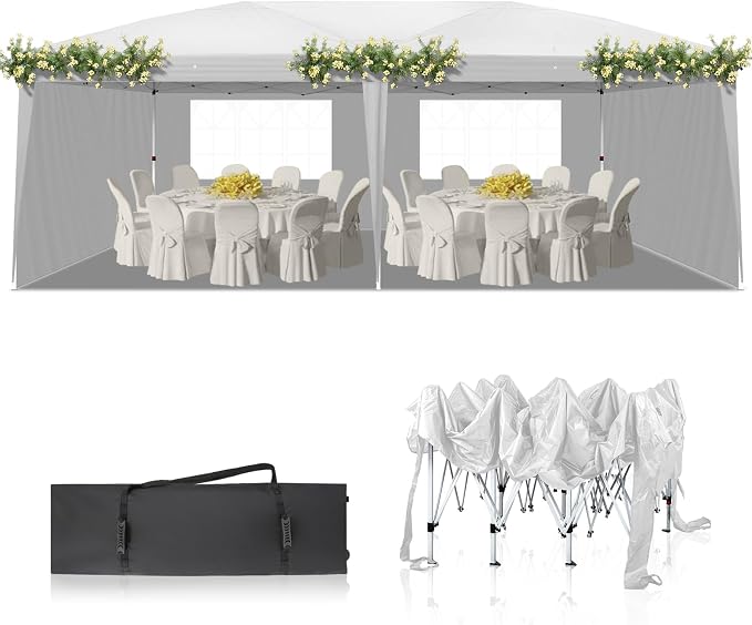 Outvita 10x20ft Pop Up Canopy Tent, Outdoor Instant Shelter Folding Canopy by Outvita