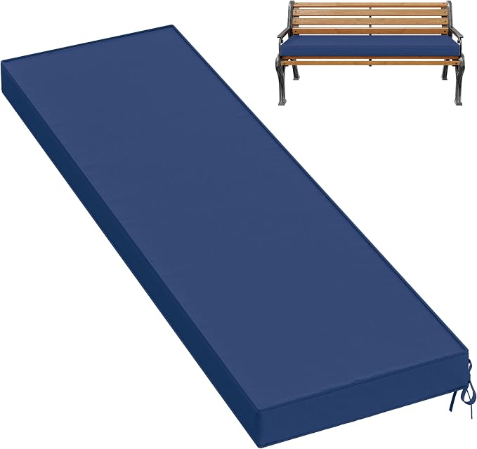 Premium Outdoor Bench Cushions for Patio Furniture 3.5inches Memory Foam Bench by Pakunoda