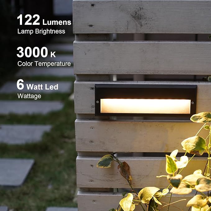 GOODSMANN Low Voltage Step Lights Kits 10.6 Inch Outdoor 12V AC Landscape Stair - Image 2