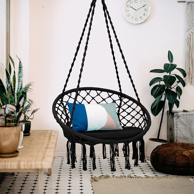 Giantex Hammock Chair Macrame Swing - Image 6