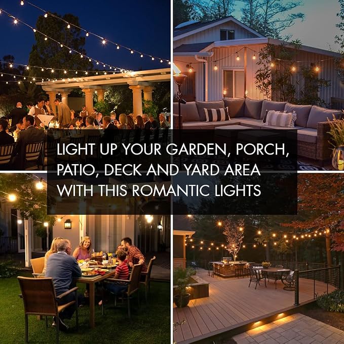 SUNTHIN Outdoor String Lights, 96FT Patio Lights - Image 7